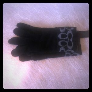 Coach Rabbit Hair Gloves